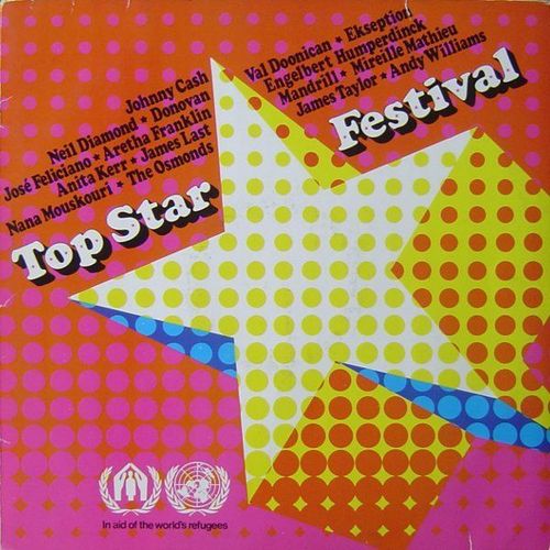 VINYL 33T top star festival in aid of the world's refugees1971