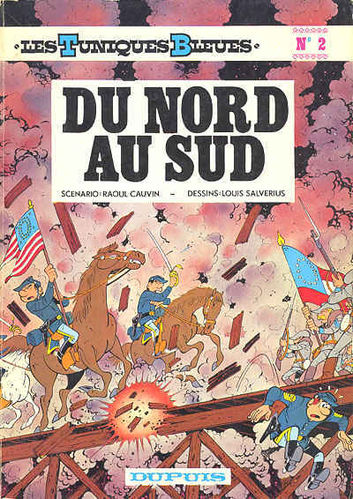 BD Les tuniques Bleues n°2  du nord au sud (édition souple) 1977 Dupuis