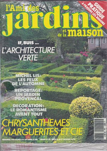 LIVRE revue l'ami des jardins et de la maison N° 768 1990
