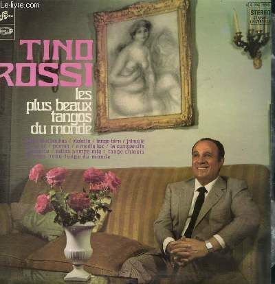 VINYL 33 T  tino rossi les plus beaux tangos du monde 1969