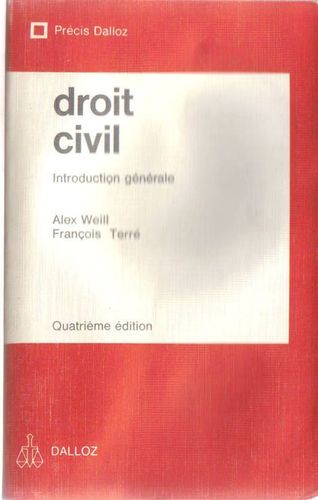 LIVRE Précis Dalloz droit civil introduction générale