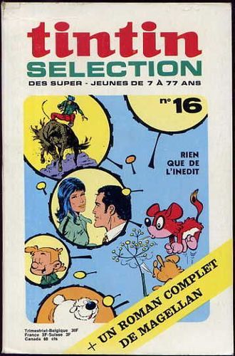 BD tintin sélection N°16 1972
