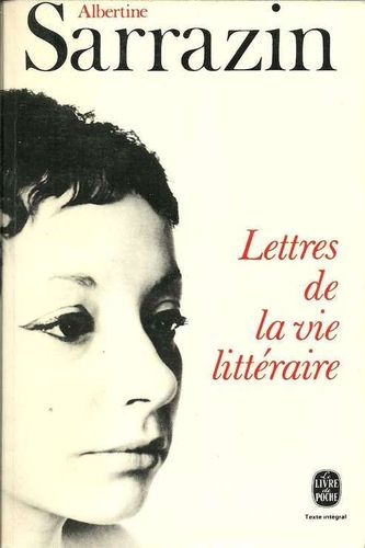 LIVRE albertine sarrazin lettres de la vie littéraire 1978 LdePN°3134