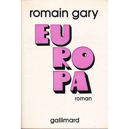 LIVRE Romain Gary Europa Roman 1972