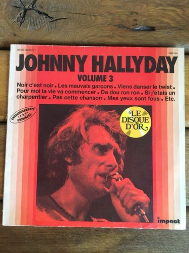 VINYL 33 T johnny hallyday le disque d'or volume 3 1980