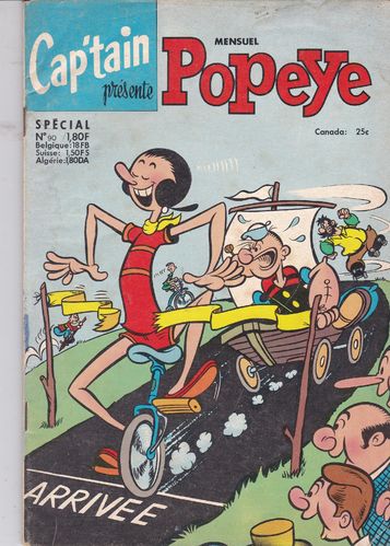 BD cap'tain popeye mensuel N° 90 1974