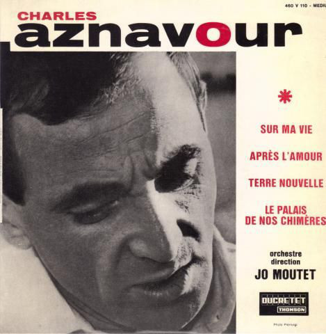 VINYL45T Charles Aznavour Sur ma vie BIEM 1965
