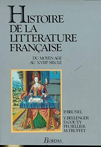 LIVRE Pierre Brunel histoire de la littérature française Bordas 1986