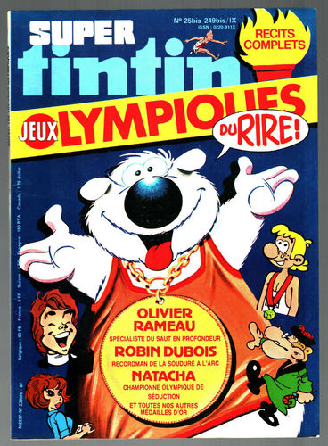 BD super tintin N° 25 bis jeux olympiques 1980