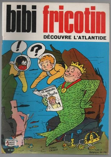 BD Bibi Fricotin N°63 découvre l'atlantique 1970