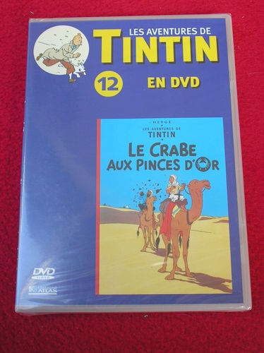 DVD les aventures de tintin N°12 le crabe aux pinces d'or 2003