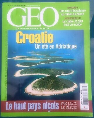 LIVRE géo magazine Un nouveau monde la terre n°316-Juin 2005