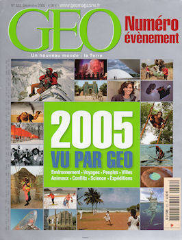 LIVRE géo magazine Un nouveau monde la terre n°322-Décembre 2005