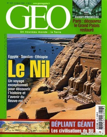 LIVRE géo magazine Un nouveau monde la terre n°308-Octobre 2004