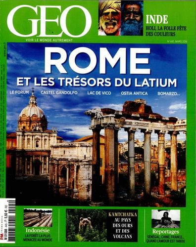 LIVRE géo magazine Un nouveau monde la terre n°445-Mars 2016