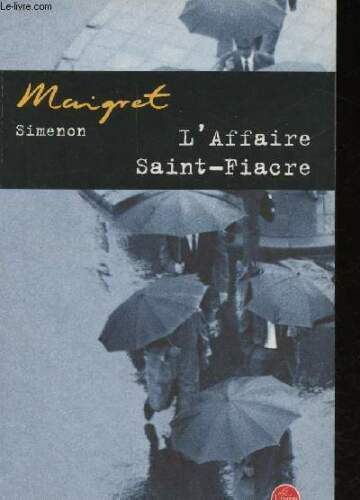 LIVRE Maigret Simenon L'affaire Saint-Fiacre  LdP n°14293-2003