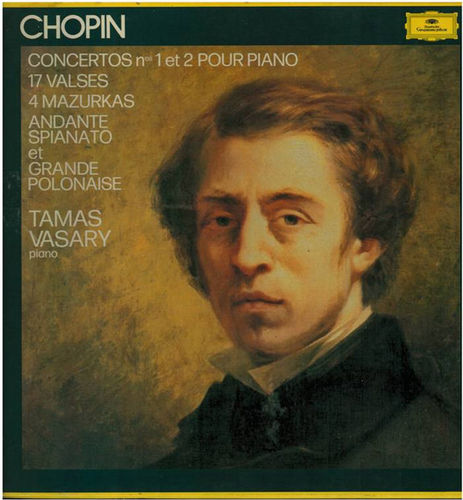 VINYL 33T coffret 3lp chopin tamas vasary concertos 1et 2 pour piano1982