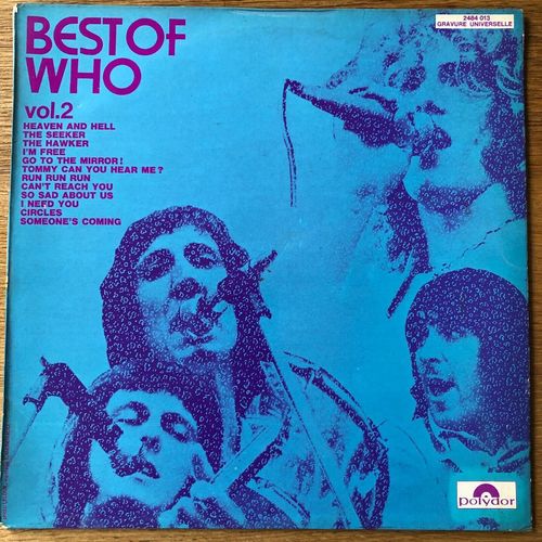 VINYL 33 T the who best of the who vol 2- 1974