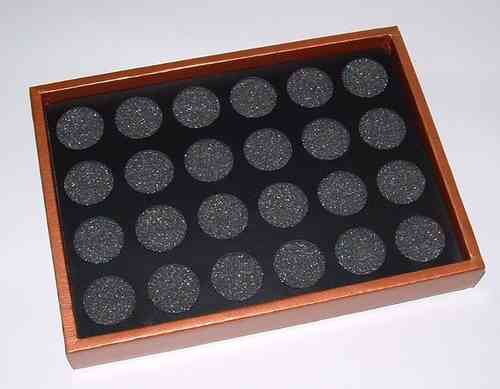 Jewelry tray with 24 holes