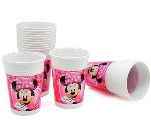 10 tasse en plastique Minnie 200ml