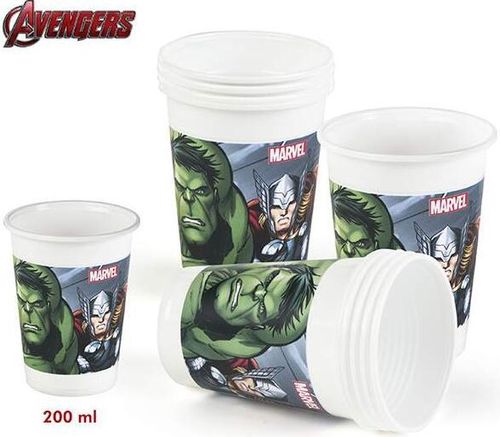 10 plastic cup Avengers 200ml