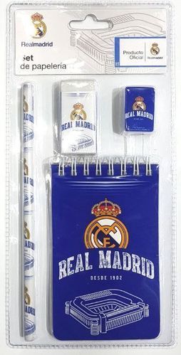 libreta + 3 pcs Real Madrid