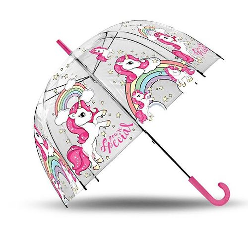 umbrella transparent unicorn 48cm