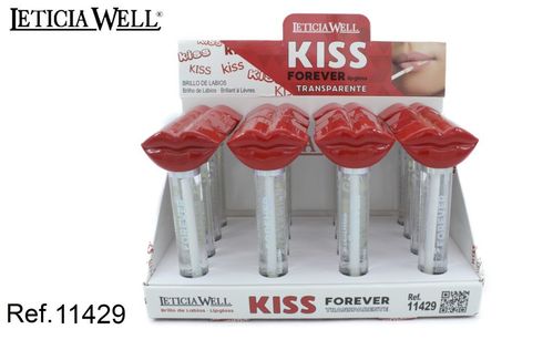 LIPGLOSS KISS FOREVER (0.63€ UNIDAD) PACK 16 LETICIA WELL