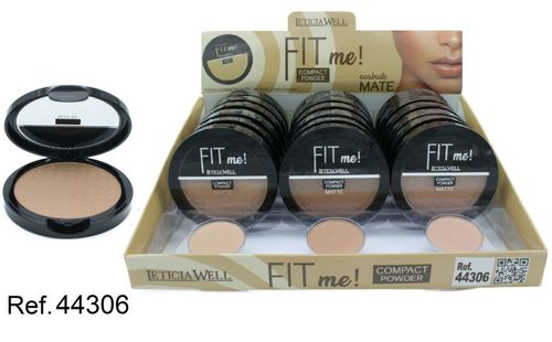 POLVO COMPACTO FIT ME MATTE 3 COLORES(0.69€ UNIDAD) PACK 18 LETICIA WELL