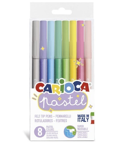 8 watercolor felt tip pens CARIOCA