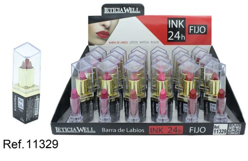 ROUGE À LEVRES  INK 24H(0.75€ UNITE) PACK 24 LETICIA WELL