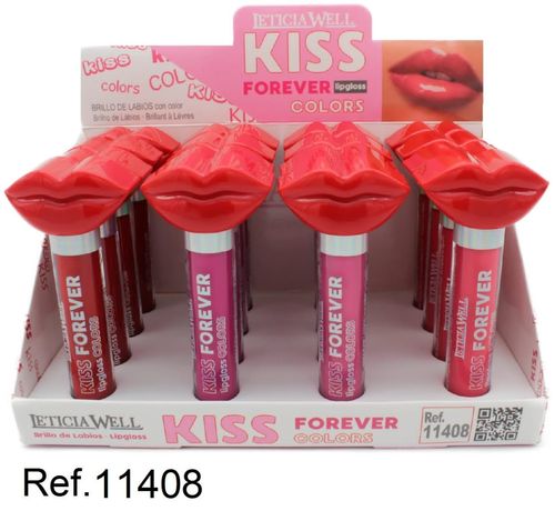 LIPGLOSS KISS FOREVER (0.65€ UNITE) PACK 16 LETICIA WELL