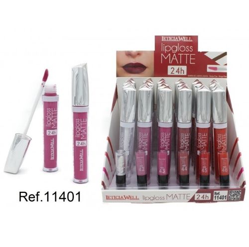 LIPGLOSS (0.75 € UNITÉ) PACK 24 LETICIA WELL