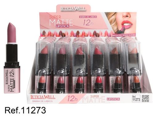 LIPSTICK(0.75€ UNIDAD) PACK 24 LETICIA WELL