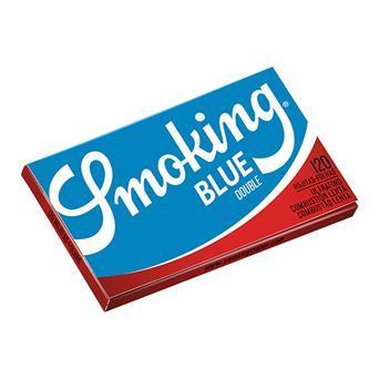 Librito Smoking azul doble. Caja de 25 unid