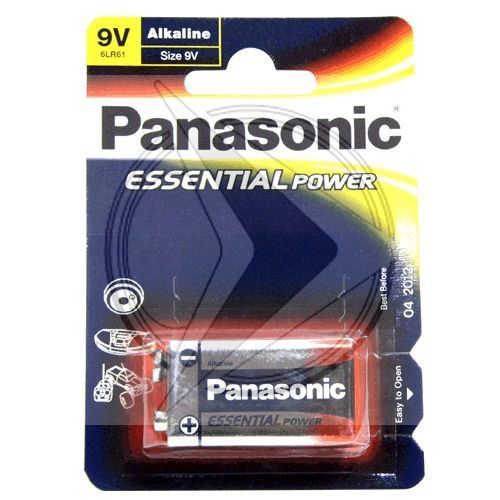 Pila Panasonic LR-9V Alcalina. Caja de 12 blister de 2 unid