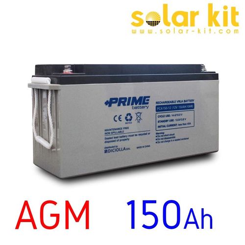 Batterie solaire AGM 12v 150Ah Prime