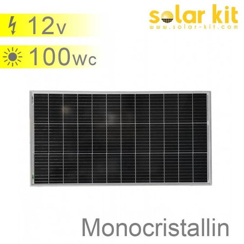 Panneau solaire monocristallin 100W 12V Slim de