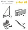 Structure de pose pour panneaux solaires sur bac acier plan ou jardin de