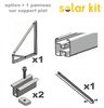 Structure de pose pour panneaux solaires sur bac acier plan ou jardin it