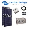 Kit solaire 12v 280Wc + batterie 90Ah  VICTRON