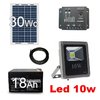 Solar kit 30Wc - outdoor spot led 10W