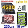 Kit solaire 230V 10000 W - 4500Wc MPPT - batterie OpzS - mono-triphasé - injection réseau