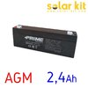 Solar battery Prime 12V 2,4Ah