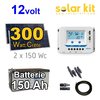 Solar Kit 12v 300Wc + battery 150Ah