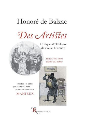 Balzac • Des Artistes. Critiques et Tableaux de mœurs littéraires