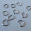 18mm Metal D Ring Buckles x 10 for 15mm Webbing