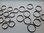 38mm Welded Metal O Ring Buckles x 10 for Webbing