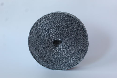 25mm Webbing Grey Textured Weave x 10 metres