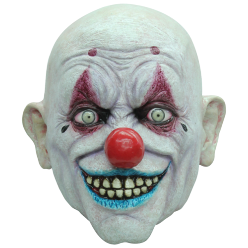 Face à la tavelure masque d'horreur face clown